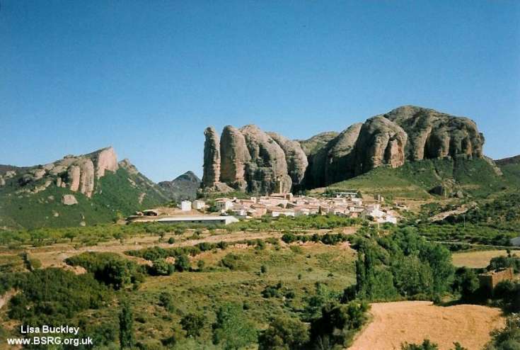 Los Mallos de Riglos, Spanish Pyrenees.